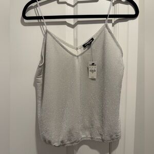 Express Women's Shimmering Silver Camisole NWT